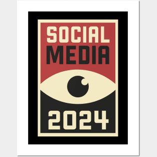 Social media 2024 (Big brother 1984) Posters and Art